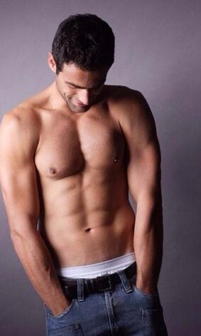 Handsome male torso