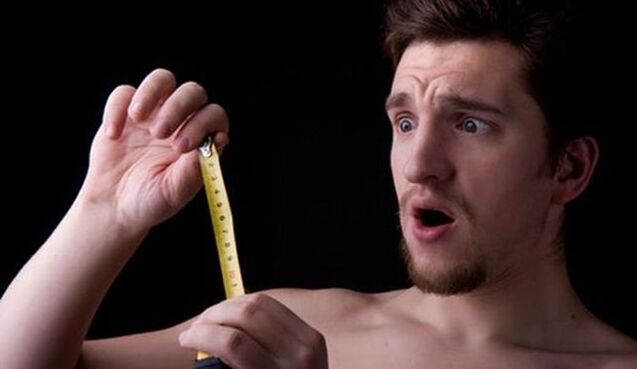 Smaller penis size per centimeter