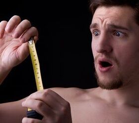 Measure the size of the penis